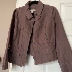 Loft Petite Brown Denim Jacket